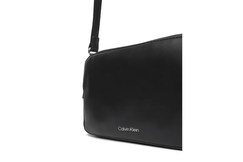 Calvin Klein Convertible 2-Strap Γυναικείο Τσαντάκι Χιαστί - Ώμου Μαύρο