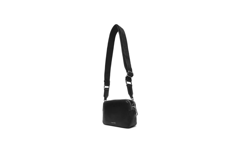 Calvin Klein Convertible 2-Strap Γυναικείο Τσαντάκι Χιαστί - Ώμου Μαύρο
