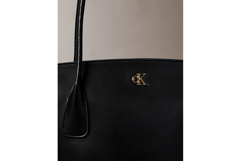 Calvin Klein Monogram Logo Hardware Γυναικεία Τσάντα Tote Μαύρη