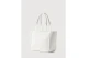 Calvin Klein Embossed Monogram Logo Τσάντα Shopper Λευκή