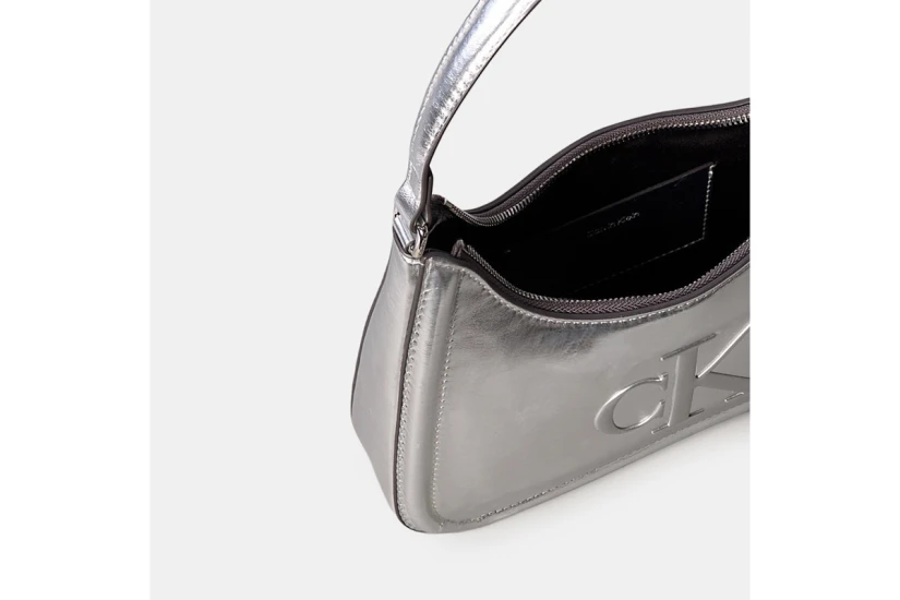 Calvin Klein Bold Monogram Metallic Γυναικεία Τσάντα Ώμου-Χειρός