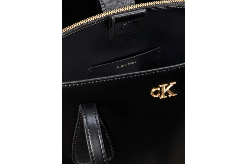 Calvin Klein Monogram Logo Business Γυναικεία Τσάντα Tote Μαύρη