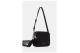 Calvin Klein 2 Strap Logo Γυναικείο Τσαντάκι Χιαστί - Ώμου Μαύρο