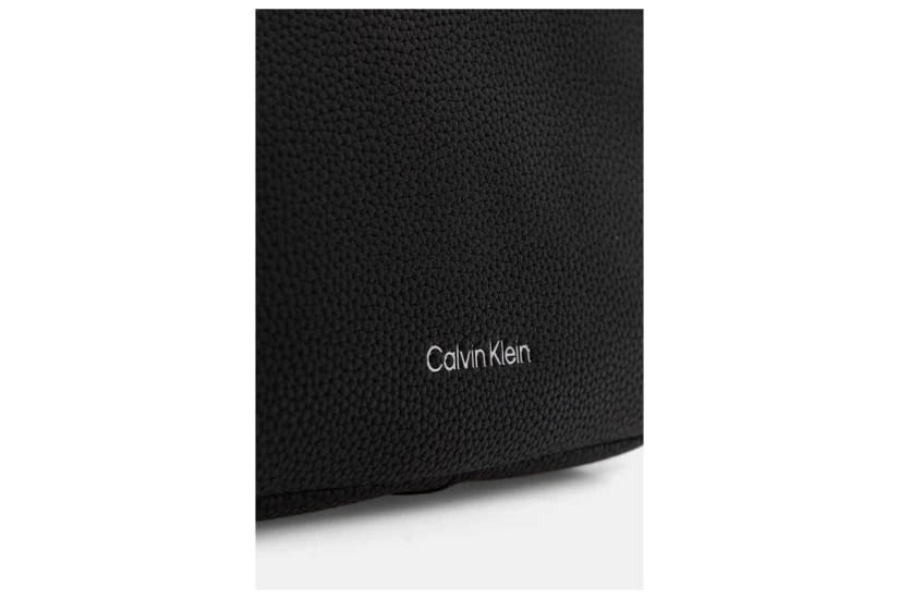 Calvin Klein 2 Strap Logo Γυναικείο Τσαντάκι Χιαστί - Ώμου Μαύρο