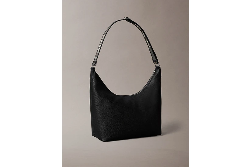Calvin Klein Logo Strap Γυναικεία Τσάντα Ώμου - Χειρός Μαύρη