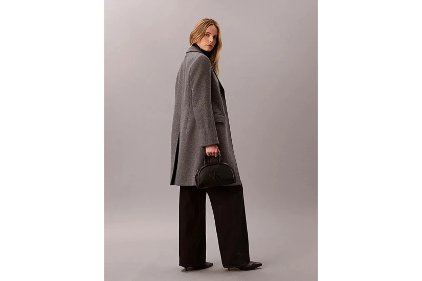 Calvin Klein Signature Monogram Γυναικεία Τσάντα Ώμου - Χειρός Μαύρη