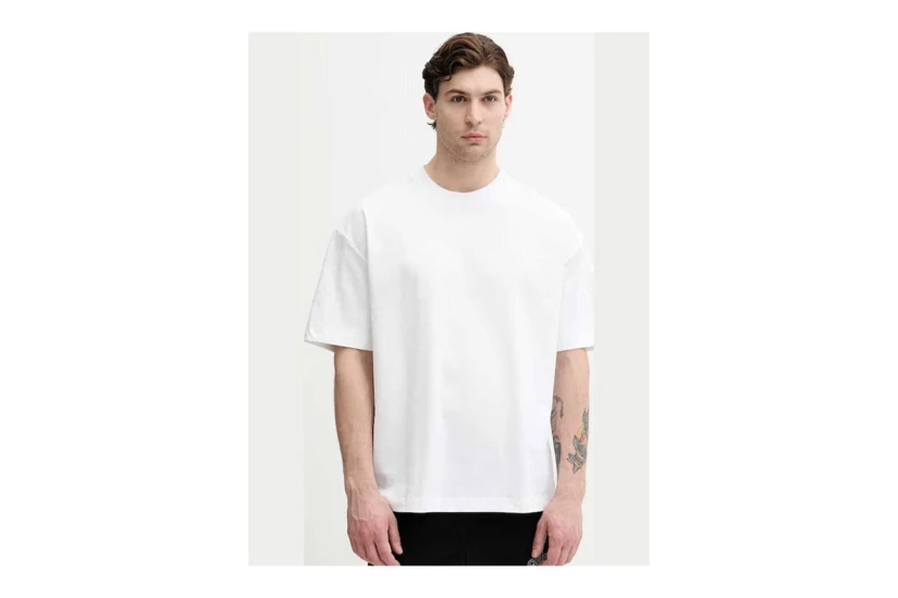 Calvin Klein Embossed Logo Ανδρικό Κοντομάνικο T-Shirt Λευκό