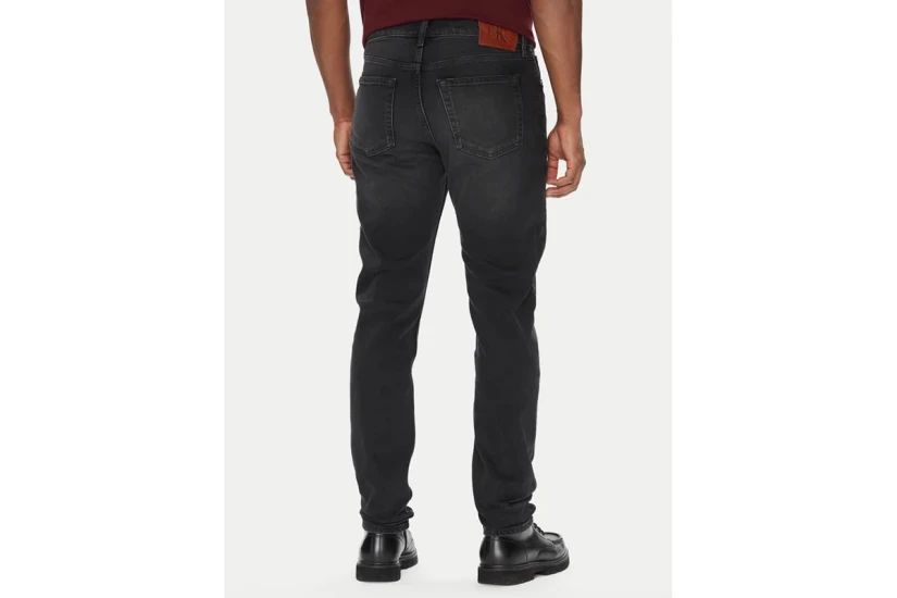 Calvin Klein Slim Tapered Fit Ανδρικό Παντελόνι Τζιν Μαύρο