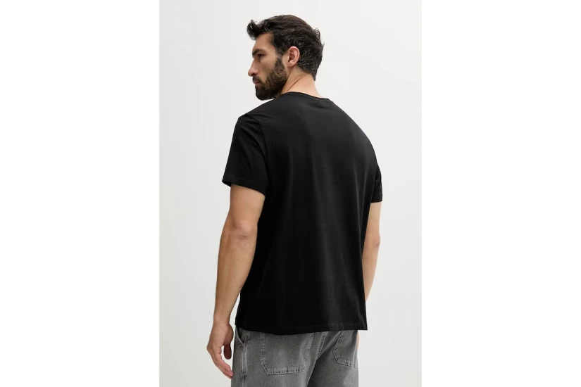 Calvin Klein Monogram Logo Ανδρικό Κοντομάνικο T-Shirt Μαύρο