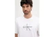 Calvin Klein Monogram Logo Ανδρικό Κοντομάνικο T-Shirt Λευκό