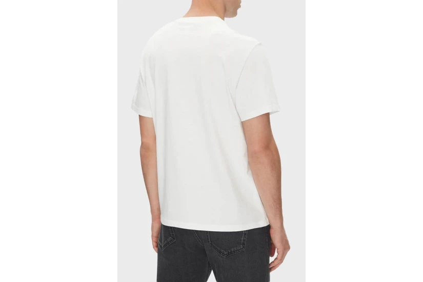 Calvin Klein Monogram Logo Ανδρικό Κοντομάνικο T-Shirt Λευκό