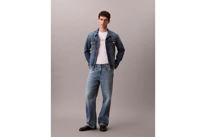 Calvin Klein Monogram Logo Ανδρικό Κοντομάνικο T-Shirt Λευκό