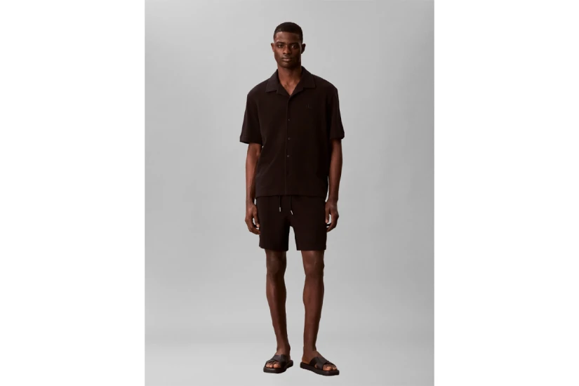 Calvin Klein Waffle Ανδρικό Σορτς Μαύρο
