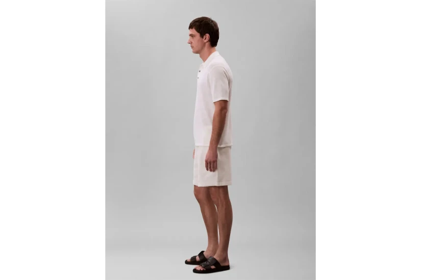 Calvin Klein Waffle Ανδρικό Σορτς Εκρού
