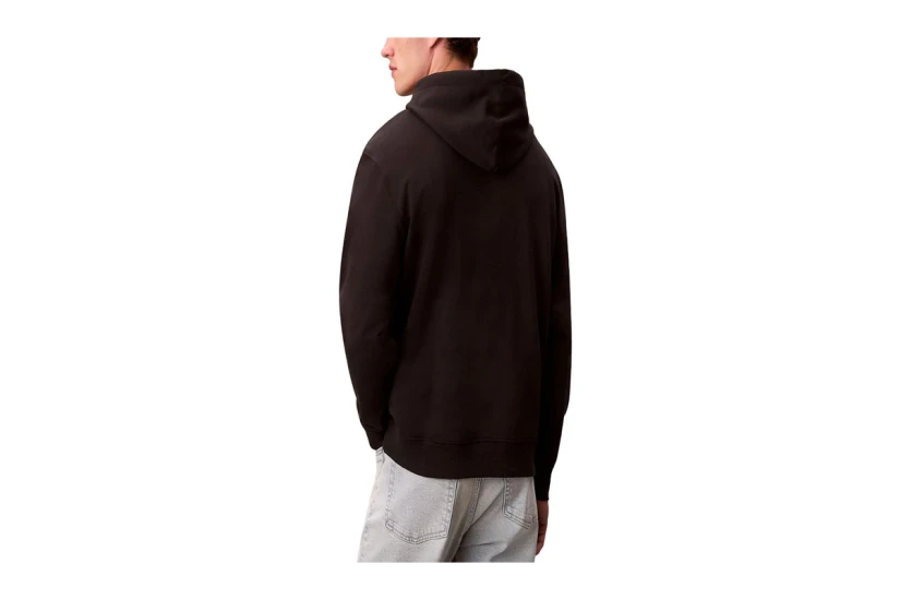 Calvin Klein 350Terry Monogram Ανδρικό Φούτερ με Κουκούλα Μαύρο