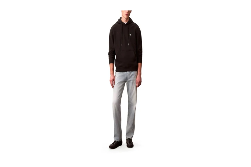 Calvin Klein 350Terry Monogram Ανδρικό Φούτερ με Κουκούλα Μαύρο