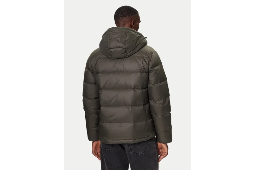 Calvin Klein Hooded Down Ανδρικό Μπουφάν Puffer με Κουκούλα Γκρι