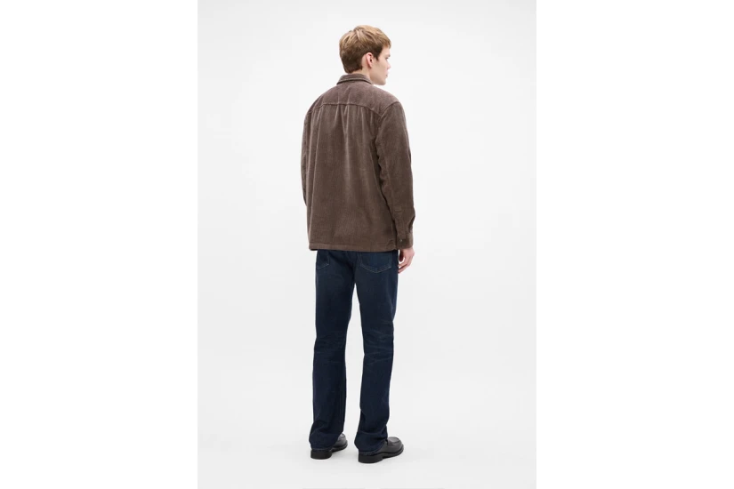 Calvin Klein Corduroy Relaxed Ανδρικό Μακρυμάνικο Πουκάμισο Καφέ