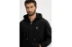 Calvin Klein Monogram Ζip Ανδρική Βαμβακερή Ζακέτα με Κουκούλα Μαύρη