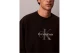 Calvin Klein Terry Monologo Ανδρική Μακρυμάνικη Μπλούζα Μαύρη