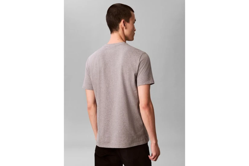 Calvin Klein Monogram Logo Ανδρικό Κοντομάνικο T-Shirt Γκρι