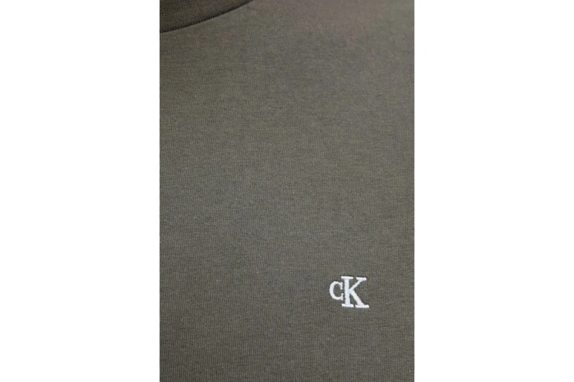 Calvin Klein Monogram Logo Ανδρικό Κοντομάνικο T-Shirt Ανθρακί