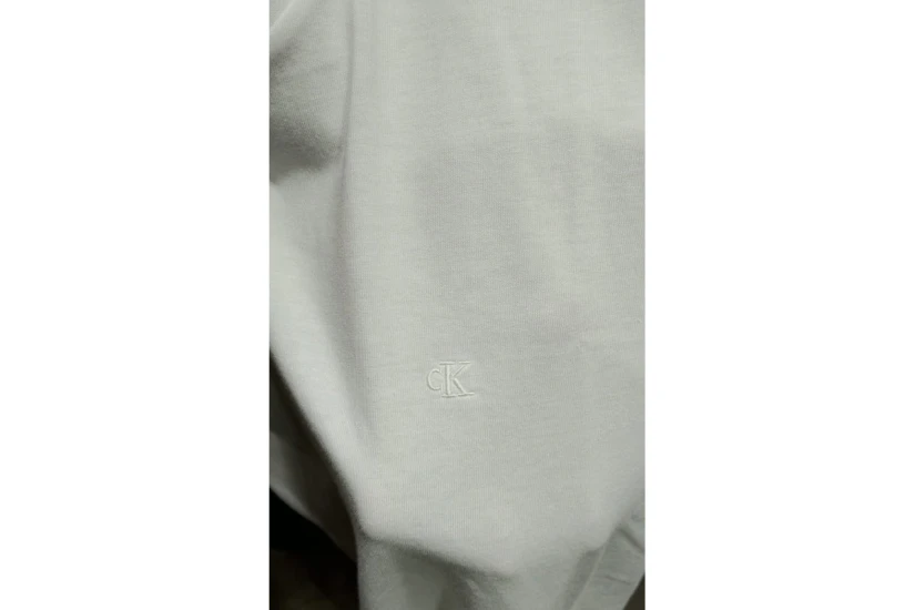Calvin Klein Monogram Logo Ανδρικό Κοντομάνικο T-Shirt Λευκό