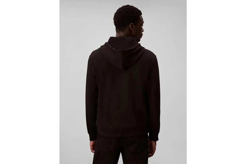 Calvin Klein Box Graphic Ανδρικό Φούτερ με Κουκούλα Μαύρο