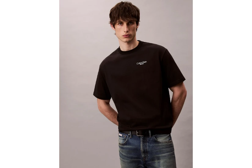 Calvin Klein Back Logo Ανδρικό Κοντομάνικο T-Shirt Μαύρο