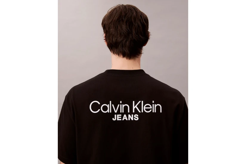 Calvin Klein Back Logo Ανδρικό Κοντομάνικο T-Shirt Μαύρο