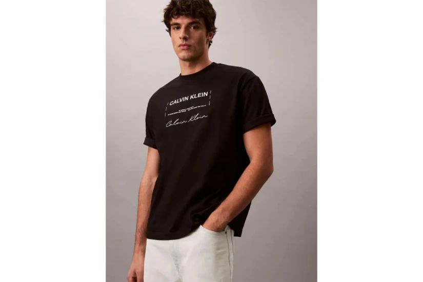 Calvin Klein Graphic Seasonal Ανδρικό Κοντομάνικο T-Shirt Μαύρο