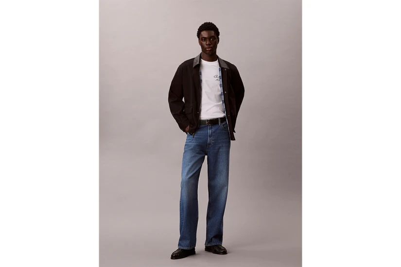 Calvin Klein Relaxed Script Logo Ανδρικό Κοντομάνικο T-Shirt Λευκό