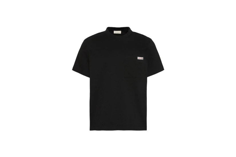 Calvin Klein Chest Pocket Badge Ανδρικό Κοντομάνικο T-Shirt Μαύρο