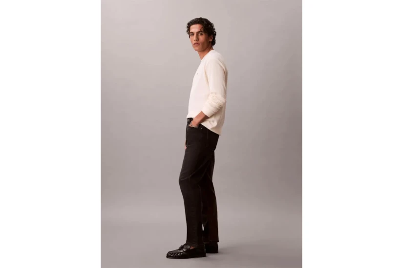Calvin Klein Classic Tapered Ανδρικό Παντελόνι Τζιν Μαύρο