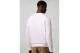 Calvin Klein Cotton Terry Badge Ανδρική Μακρυμάνικη Μπλούζα με Λαιμόκοψη Λευκή