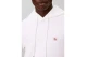 Calvin Klein French Terry Woven Label Ανδρικό Φούτερ με Κουκούλα Λευκό