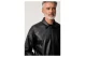 Calvin Klein Faux Leather Ανδρικό Μπουφάν Bomber Μαύρο