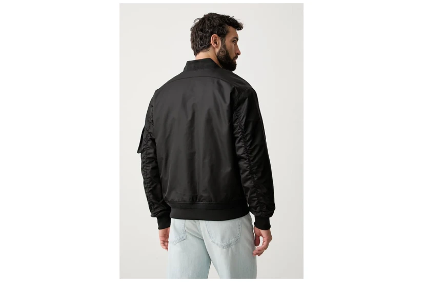 Calvin Klein Padded Nylon Ανδρικό Μπουφάν Bomber Μαύρο