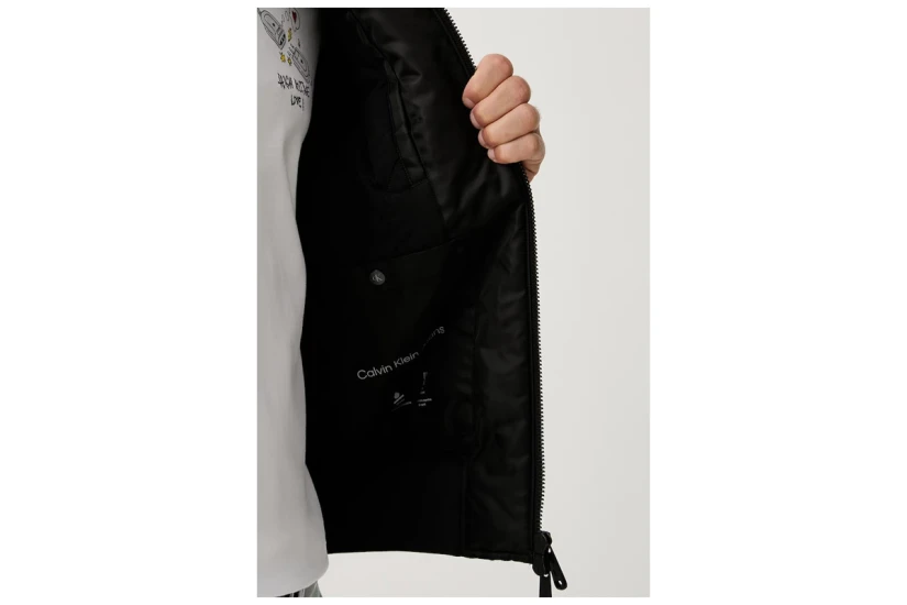 Calvin Klein Padded Nylon Ανδρικό Μπουφάν Bomber Μαύρο