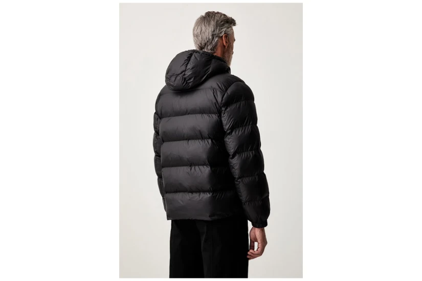 Calvin Klein Padded Ανδρικό Μπουφάν Puffer με Κουκούλα Μαύρο