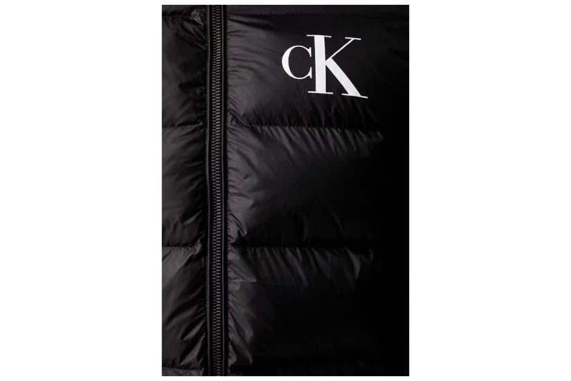 Calvin Klein Padded Ανδρικό Μπουφάν Puffer με Κουκούλα Μαύρο