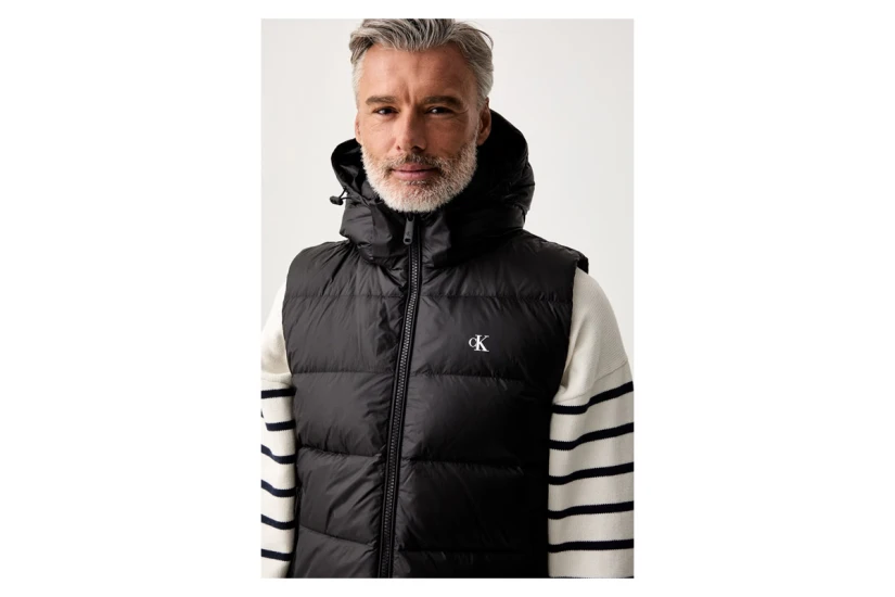 Calvin Klein Ανδρικό Αμάνικο Μπουφάν Μαύρο