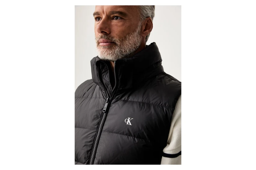 Calvin Klein Ανδρικό Αμάνικο Μπουφάν Μαύρο
