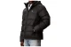 Calvin Klein Relaxed Nylon Ανδρικό Μπουφάν Puffer με Κουκούλα Μαύρο