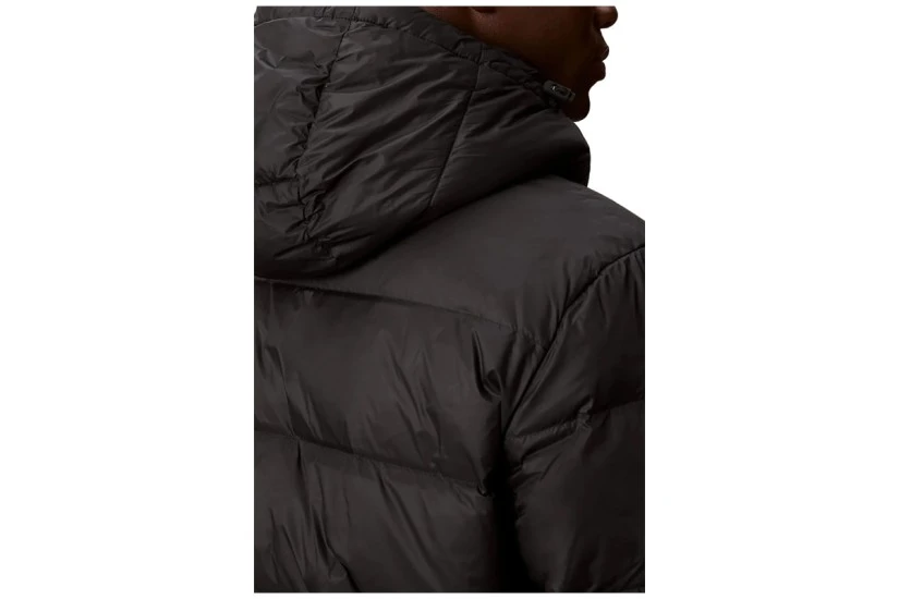 Calvin Klein Relaxed Nylon Ανδρικό Μπουφάν Puffer με Κουκούλα Μαύρο