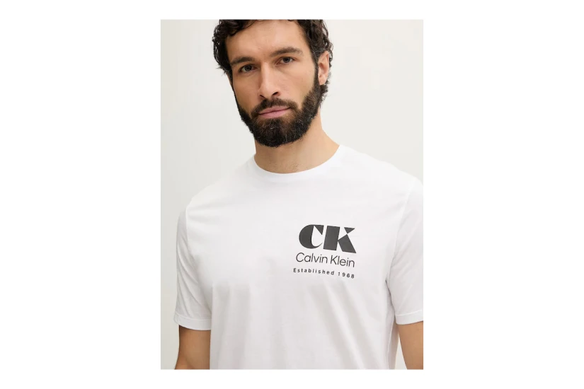 Calvin Klein Resort Graphic Ανδρικό Κοντομάνικο T-Shirt Λευκό