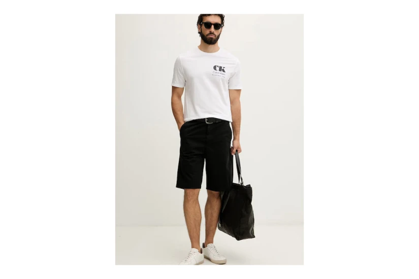 Calvin Klein Resort Graphic Ανδρικό Κοντομάνικο T-Shirt Λευκό