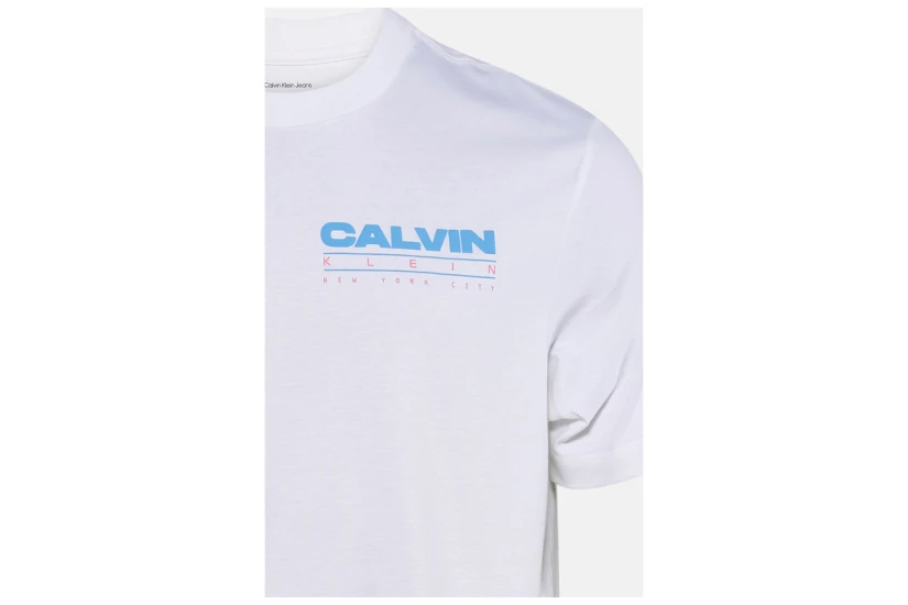 Calvin Klein Relaxed Back Logo Ανδρικό Κοντομάνικο T-Shirt Λευκό