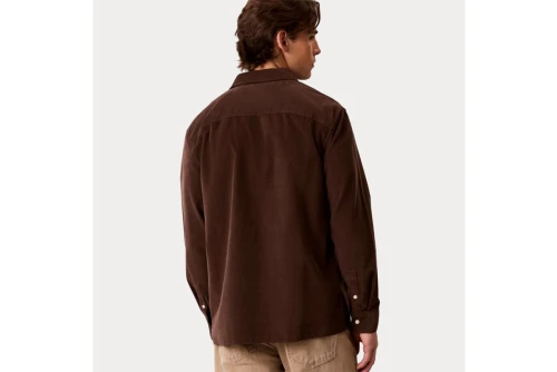 Calvin Klein Cotton Corduroy Πουκάμισο Μακρυμάνικο Ανδρικό (LV04RH114G WFM)