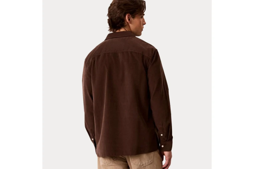 Calvin Klein Cotton Corduroy Πουκάμισο Μακρυμάνικο Ανδρικό (LV04RH114G WFM)